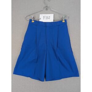 Vintage Cheryl Tiegs Shorts Size 10 High Waisted USA Bright Blue -0925F102